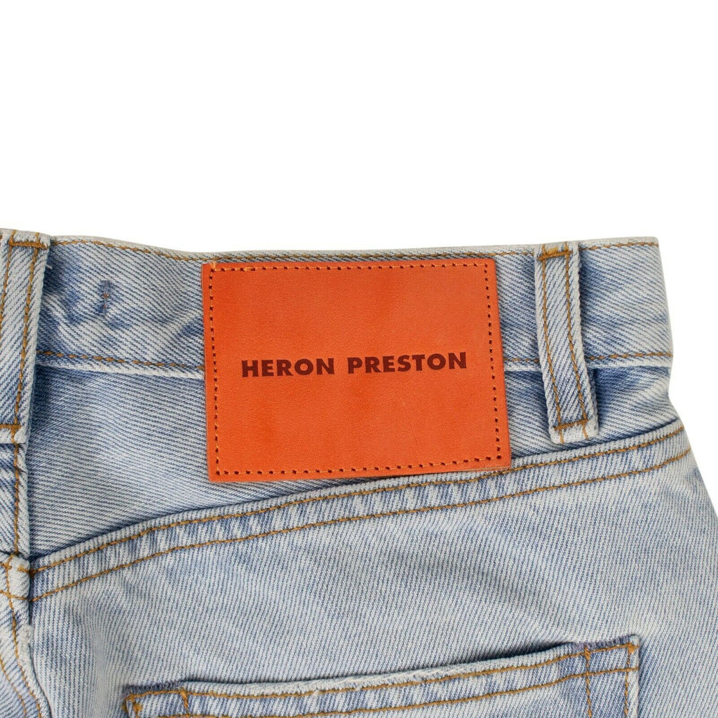 Light Blue Cotton Slim Denim Pants