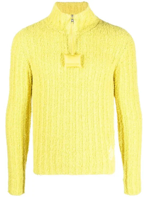 Moncler ribbed high neck jumper