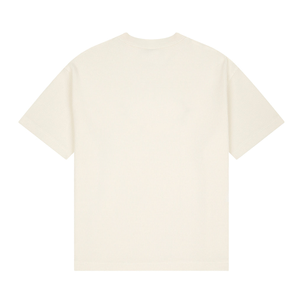 "aziza" waffle T Shirt ecru