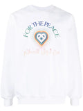 Casablanca Peace Gradient-print cotton sweatshirt