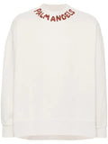 Palm Angels logo-print cotton sweatshirt