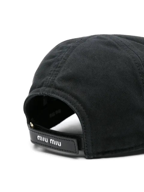 Miu Miu Drill baseball cap