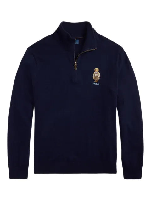 Polo Ralph Lauren logo-embroidered quarter-zip pullover