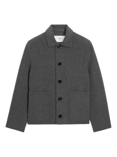 AMI Paris button-fastening shirt jacket
