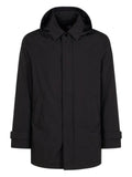 Herno concelaled front hooded jacket