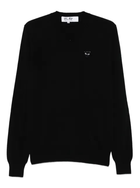 Comme Des Garçons Play logo-patch sweater