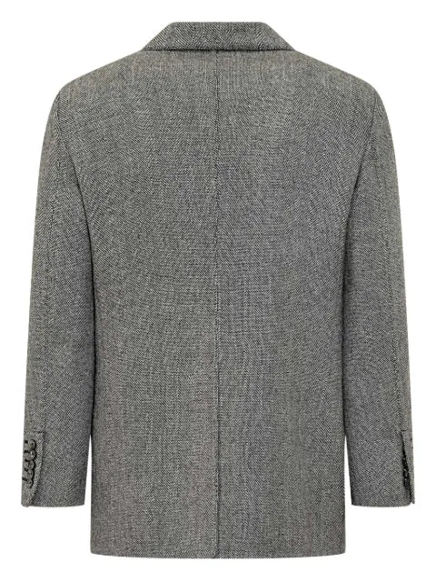 TOM FORD chevron-pattern single-breasted blazer