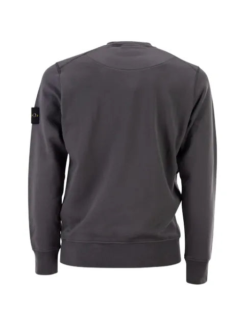 Stone Island 6100060 organic cotton fleece regular-fit crewneck sweatshirt with raglan sleeves