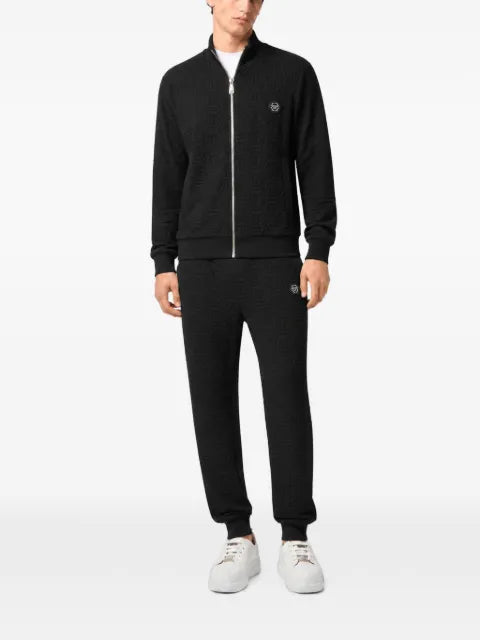 Philipp Plein padded tracksuit jacket biker monogram