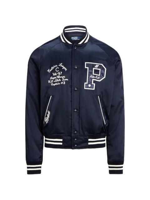Polo Ralph Lauren Satin Letterman bomber jacket