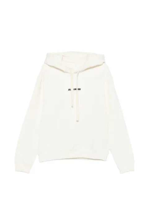 Jil Sander logo-print hoodie