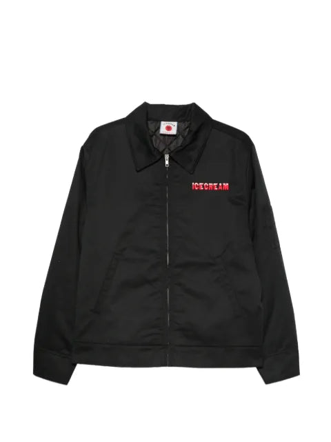 ICECREAM logo-embroidered zip-up jacket