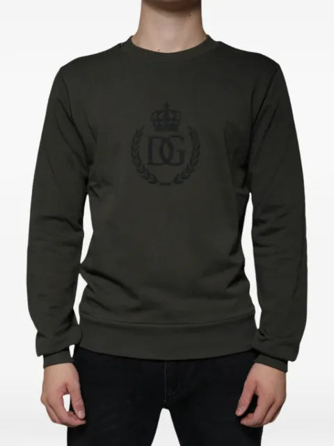 Dolce & Gabbana DG crown-embroidered sweatshirt