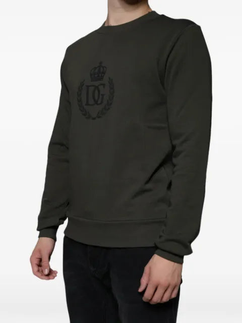 Dolce & Gabbana DG crown-embroidered sweatshirt