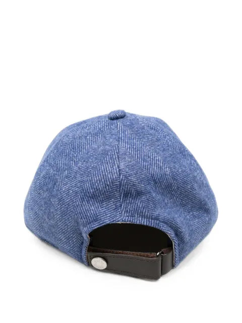 Jacob Cohën embroidered herringbone baseball cap
