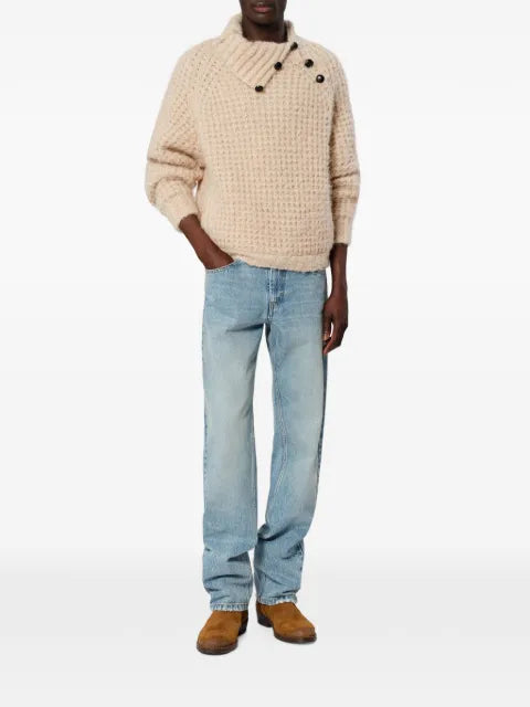 ISABEL MARANT Lyas button-detail sweatshirt