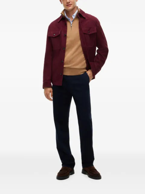 Tommy Hilfiger quarter-zip logo-embroidered sweater