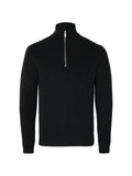 SELECTED sweater with a short zip