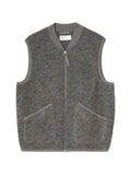Universal Works zip-up ribbed-collar waistcoat