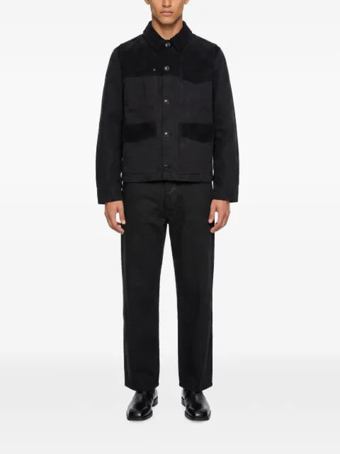 YMC Files corduroy-panelled jacket