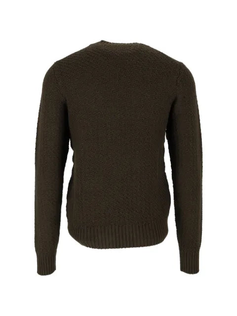 Circolo 1901 basket-weave crew-neck sweater