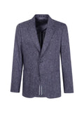 Paul Smith dark grey donegal wool patch-pocket blazer