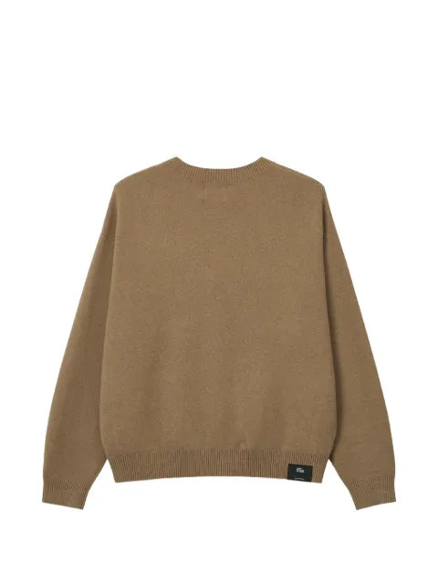 izzue logo-embroidered V-neck cardigan