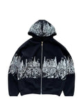 Warren Lotas Kingdom Castle zip-up hoodie