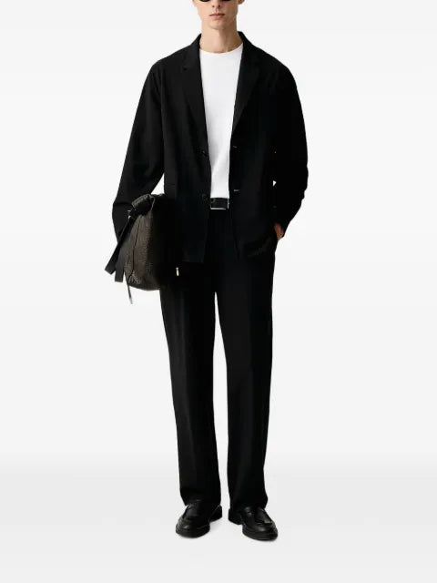 Armani Exchange logo-tag blazer