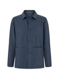 Boggi Milano shacket in wool flannel mélange