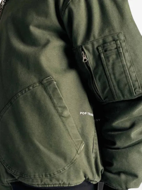 Pop Trading Company canvas flight jacket