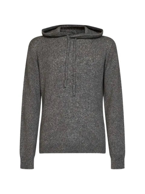 Roberto Collina marl-knit hoodie