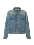 Roberto Cavalli faded-effect denim jacket