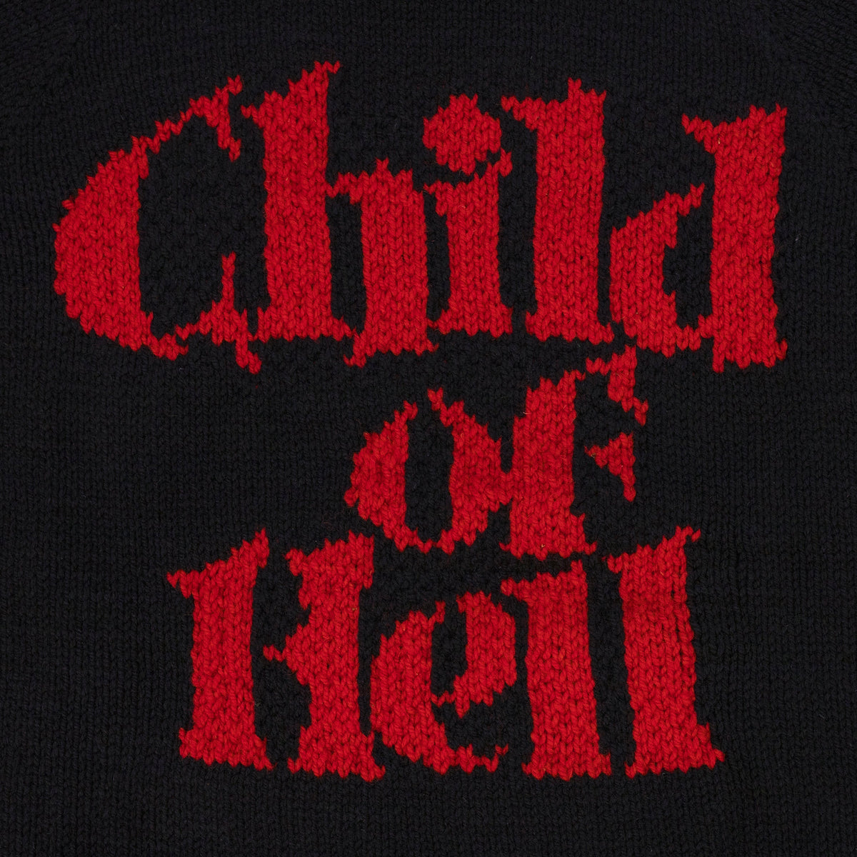 Black Child of Hell Cowichan Sweater