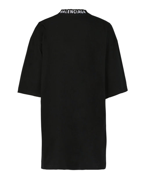 Balenciaga Womens Crewneck Distressed T-Shirt