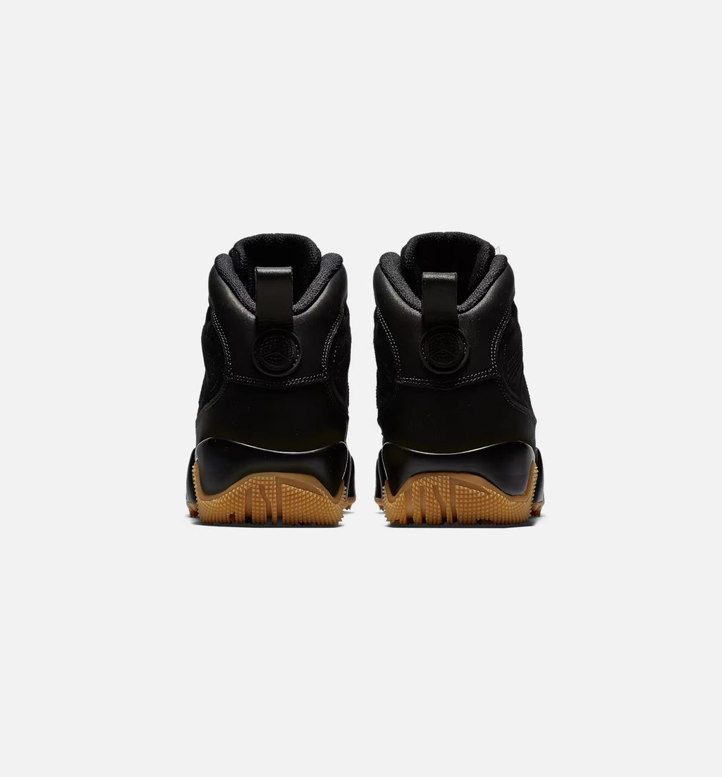 Air Jordan 9 Retro Boot - Men's Lifestyle Boot (Black/Black/Gum Light Brown)