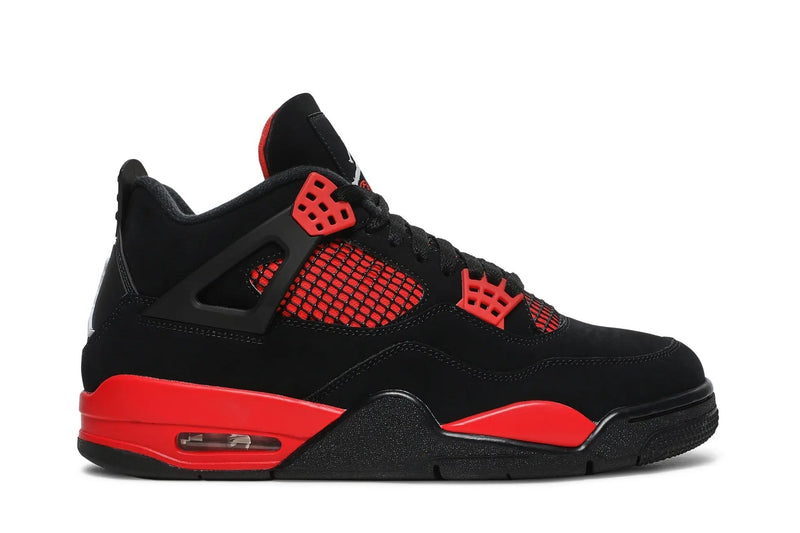 Air Jordan 4 Retro 'Red Thunder' – Varsity Red & Black AJ4 for the Collector Who Runs Hot