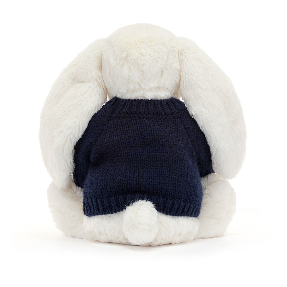 Bashful Twinkle Bunny with Personalized Navy Jumper