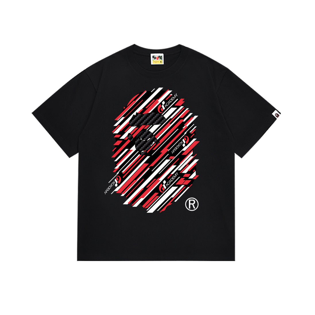 BAPE Camo Ape Head Graphic Print Short Sleeve Tee Streetwear Unisex