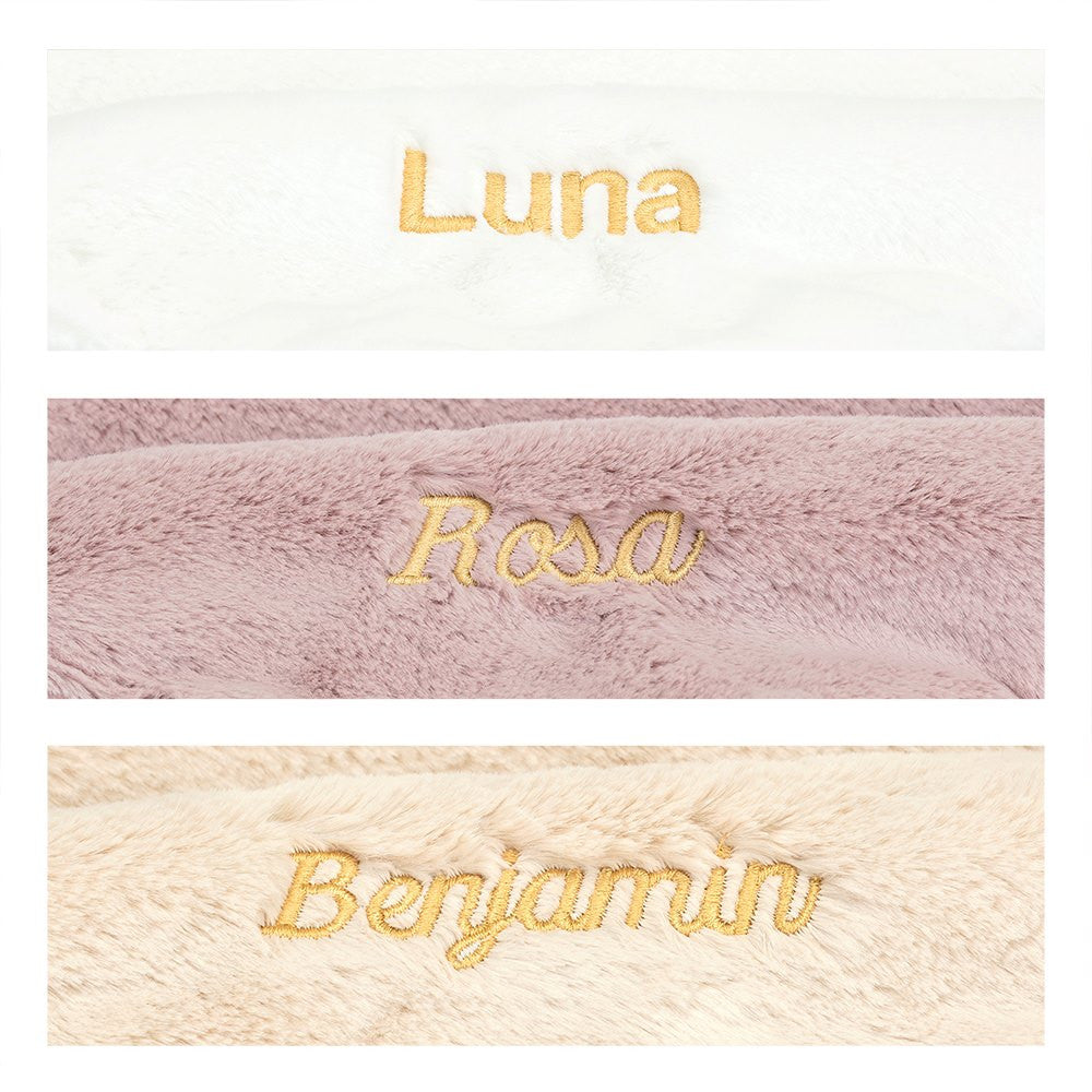 Personalized Bashful Luxe Bunny Rosa Soother