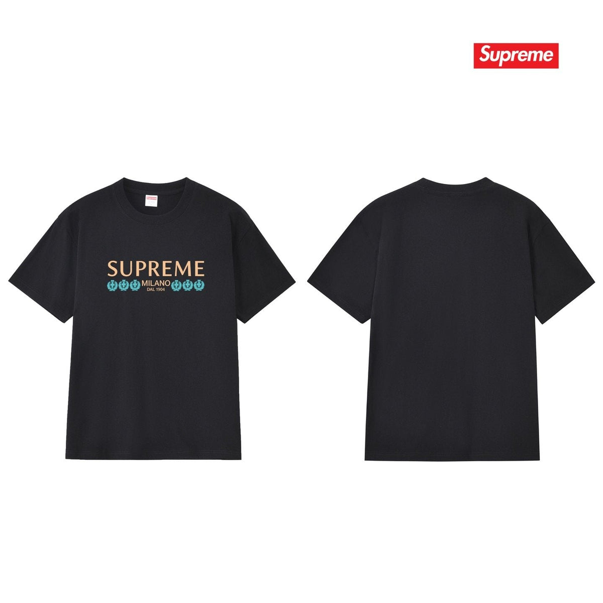 Supreme Milano Gold/Blue Graphic T-Shirt