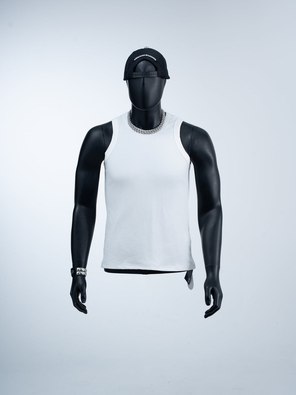 Chrome Hearts Slogan Back Graphic Sleeveless T-Shirt