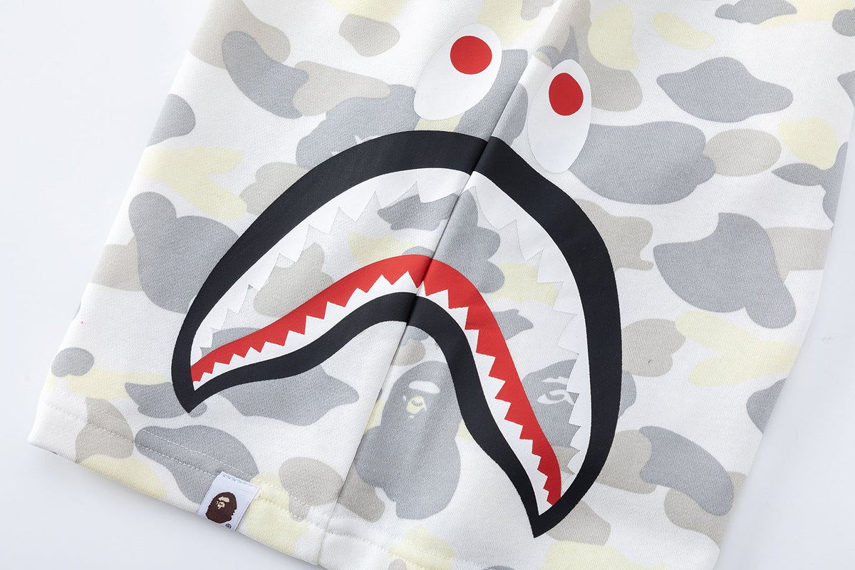 BAPE Shark Mouth Camouflage Shorts