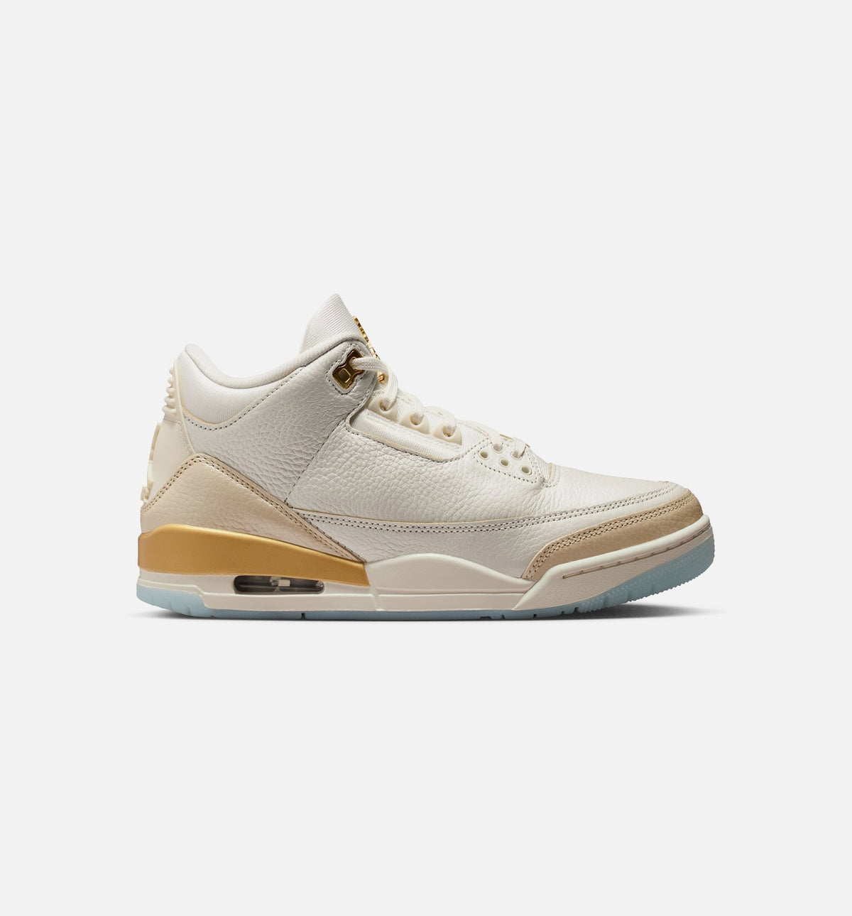 Air Jordan 3 Retro "Sail and Pale Ivory" Women's Lifestyle Shoes - Sail / Team Gold / Pale Ivory / Metallic Gold / Ice