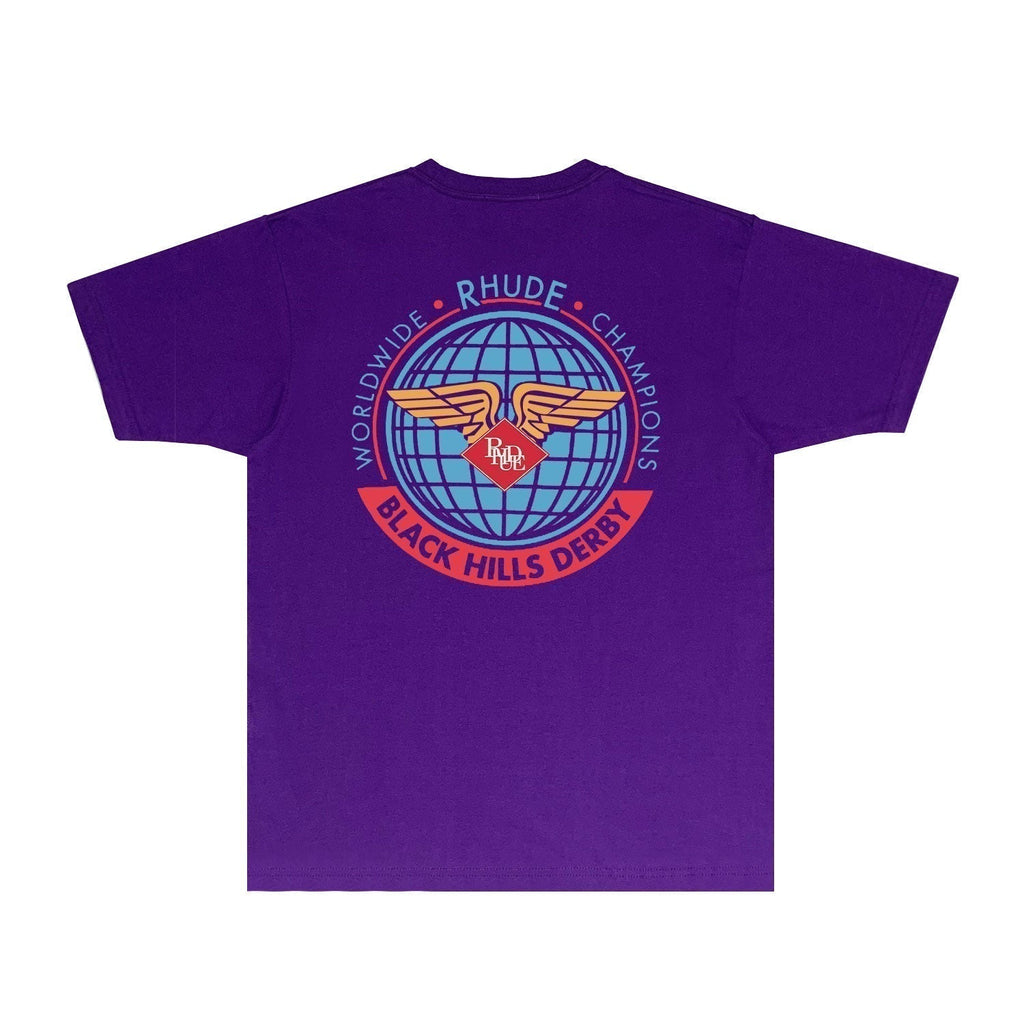 Rhude T-shirts Printed Trendy Pure Cotton