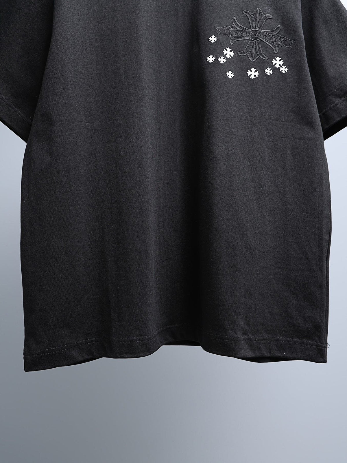 Chrome Hearts Cross and Star Graphic T-Shirt