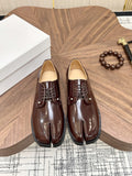 Maison Margiela Dark Brown Split-Toe Derby Shoes