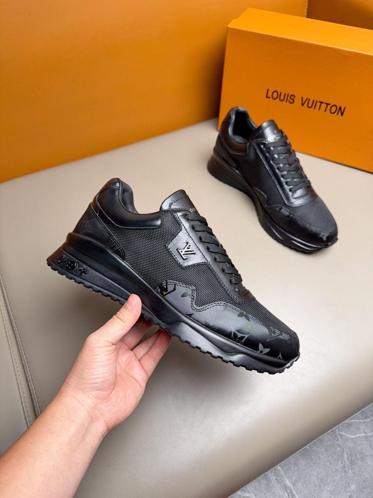 Louis Vuitton Patterned Low-Top Sneakers