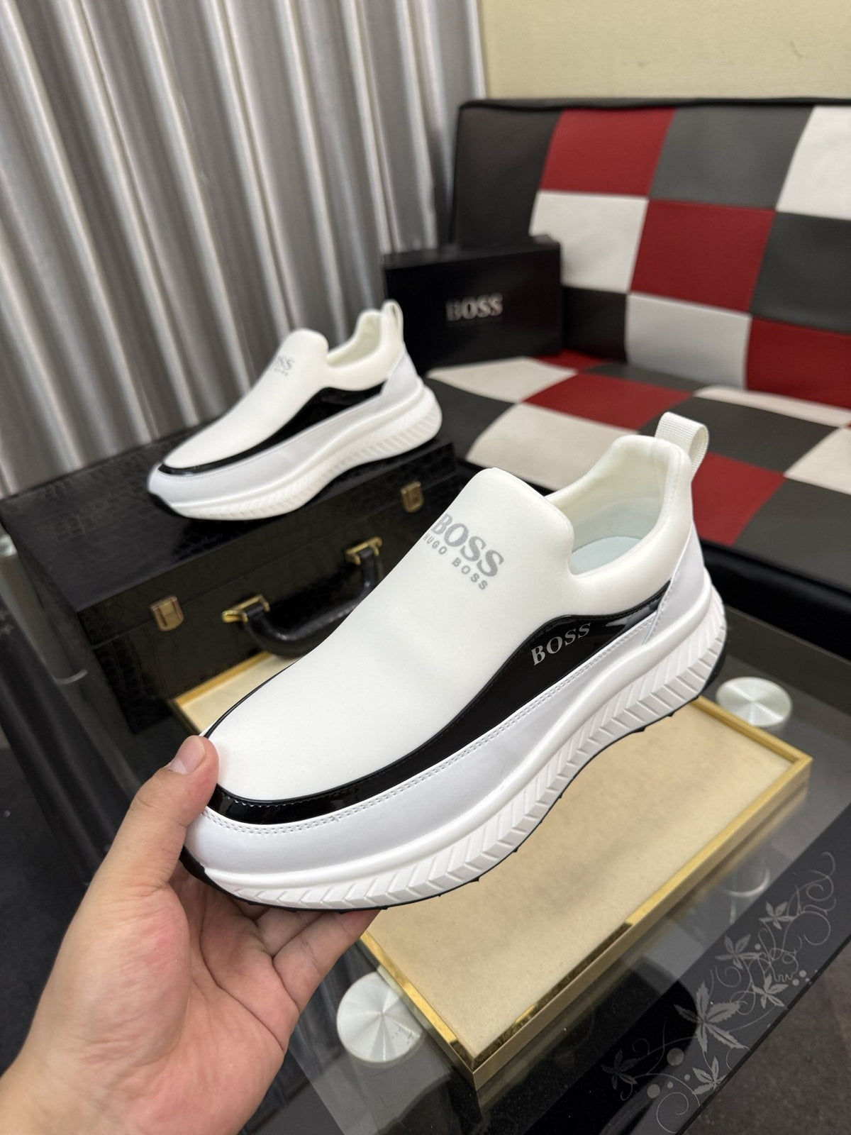 Hugo Boss Thick-Sole Slip-On Sneakers