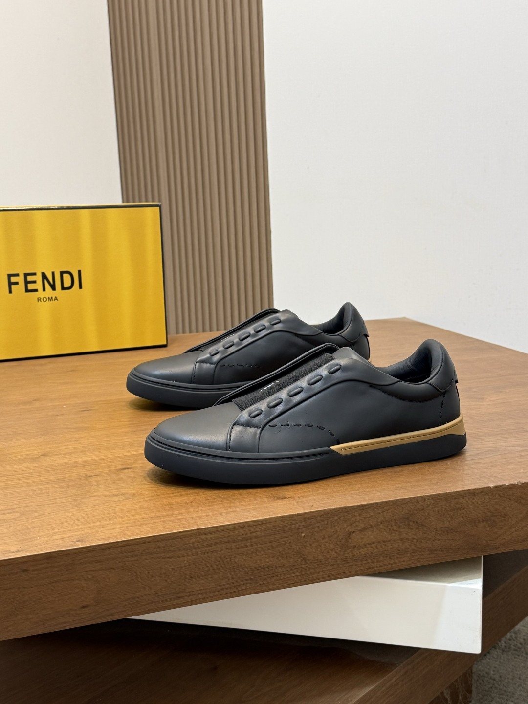 Fendi Men's City Slip-On Sneakers